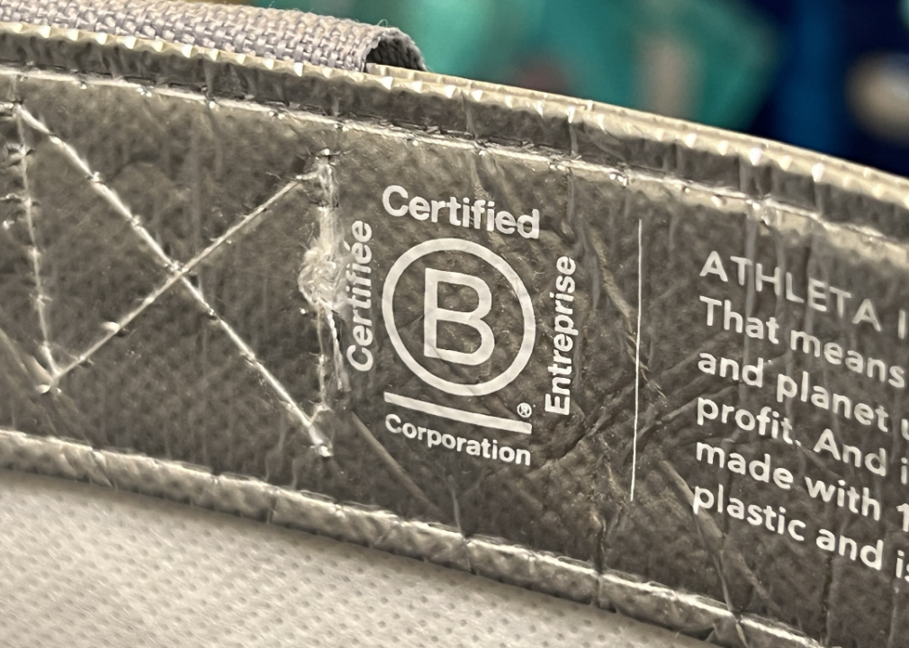 Are there certifications to indicate an item is sustainably made?